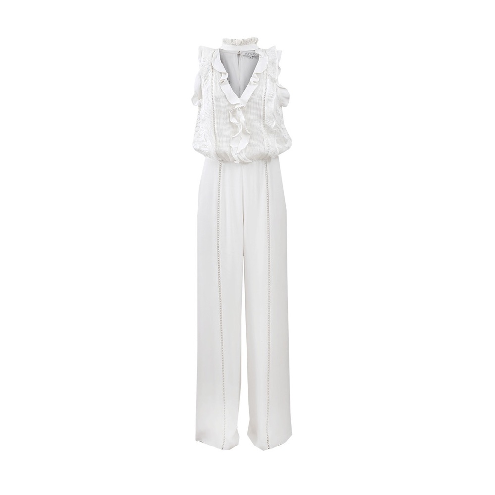 Alexis jumpsuit white XS